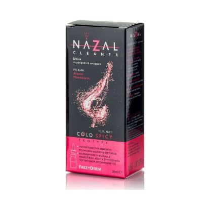 Εικόνα της FREZYDERM NAZAL CLEANER COLD SPICY 30ML- Ανακούφιση από το Έντονο Κρυολόγημα Yπέρτονο Αλατούχο Διάλυμα 2,2% NaCl, 30ml