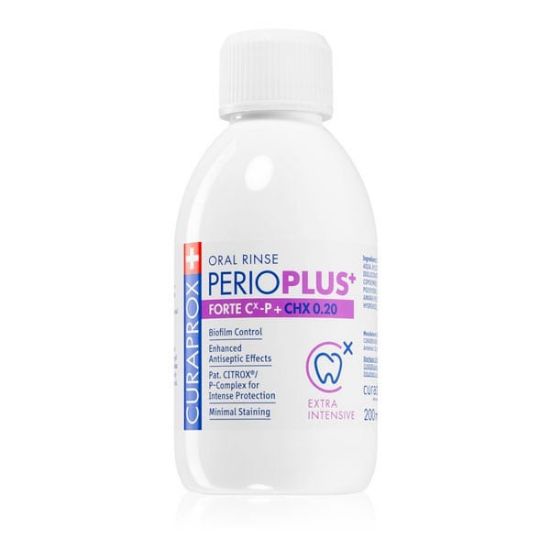 Εικόνα της CURAPROX  MOUTHWASH PERIO PLUS FORTE 0.20% 200ML - Στοματικό Διάλυμα με Υψηλή Συγκέντρωση Χλωρεξιδίνης, 200ml