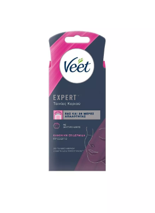 Εικόνα της VEET ΚΡΥΟ ΚΕΡΙ ΠΡΟΣΩΠΟΥ EXPERT 20 ΤΑΙΝΙΕΣ  ΜΕ ΒΟΥΤΥΡΟ ΚΑΡΙΤΕ ΓΙΑ ΚΑΝΟΝΙΚΗ ΕΠΙΔΕΡΜΙΔΑ & 4 ΜΑΝΤΗΛΑΚΙΑ PERFECT FINISH