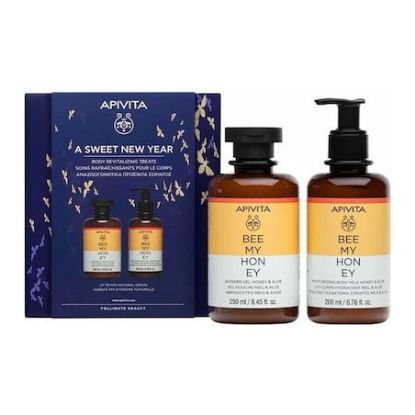 Εικόνα της APIVITA PROMO A SWEET NEW YEAR SHOWER GEL HONEY & ALOE 250ML & MOISTURIZING BODY MILK  HONEY & ALOE 200ML