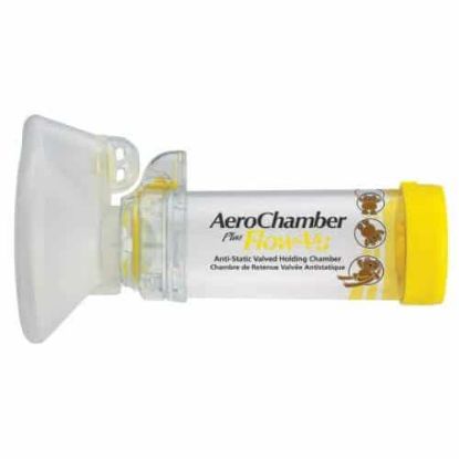 Εικόνα της AEROCHAMPER PLUS FLOW-VU CHILD 1-5 YEARS ΜΕΣΑΙΑ ΜΑΣΚΑ ΚΙΤΡΙΝΗ