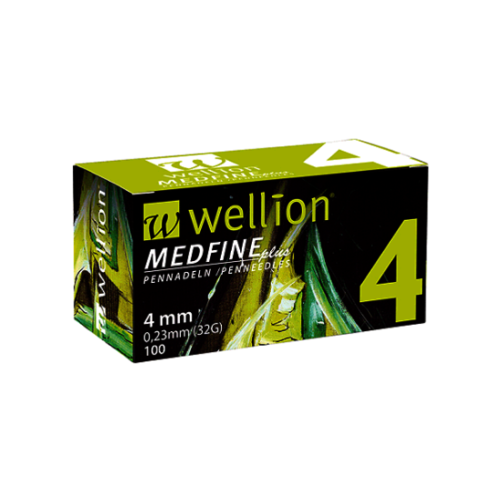 Εικόνα της WELLION MEDFINE 4mm 0.23mm(32G) 100TEM.