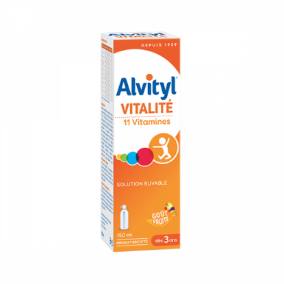 Εικόνα της ALVITYL VITALITE 11VITAM. 150ML +3YEARS 150ML  ALVITYL Vitalite 11 Vitamins Syrup Πολυβιταμινούχο Σιρόπι Συμπλήρωμα Διατροφής για Παιδιά 150ml