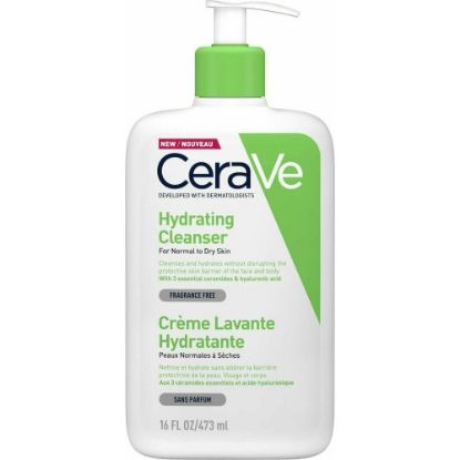 Εικόνα της CERAVE HYDRATING CLEANSER 473ML - Κρέμα Καθαρισμού για Κανονικό έως Ξηρό Δέρμα, 473ml