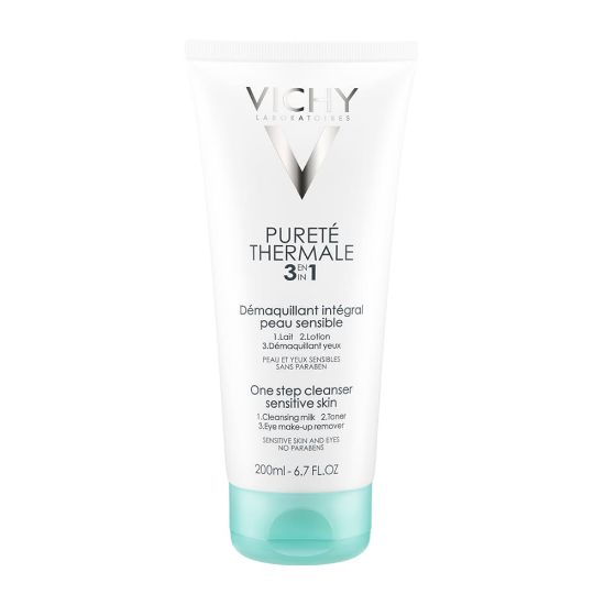 Εικόνα της VICHY PURETE THERMALE  3 IN 1 ONE STEP CLEANSER 200ML   Vichy Purete Thermale Integral 3 in 1, Γαλάκτωμα Καθαρισμού & Ντεμακιγιάζ 200ml