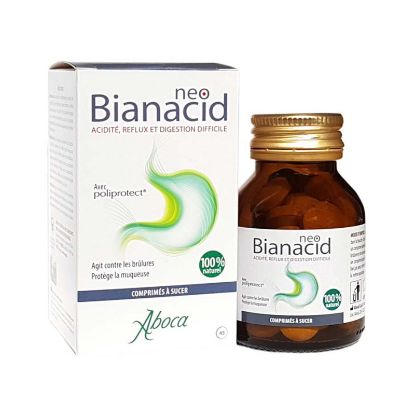 Εικόνα της ABOCA NEOBIANACID  45TABS   Aboca Neo Bianacid για την Οξύτητα & Παλινδρόμηση του Γαστροοισοφαγικού Βλεννογόνου, 45 chew. tabs