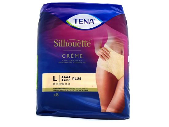 Εικόνα της TENA SILHOUETTE LARGE PLUS CREME 8TEM.  Tena Silhouette Plus Creme Large Ψηλόμεσο Εσώρουχo 8τμχ