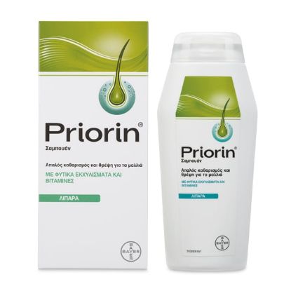 Εικόνα της PRIORIN SHAMPOO OILY  HAIR 200ML  Priorin Σαμπουάν Κατά της Τριχόπτωσης για Λιπαρά Μαλλιά 200ml