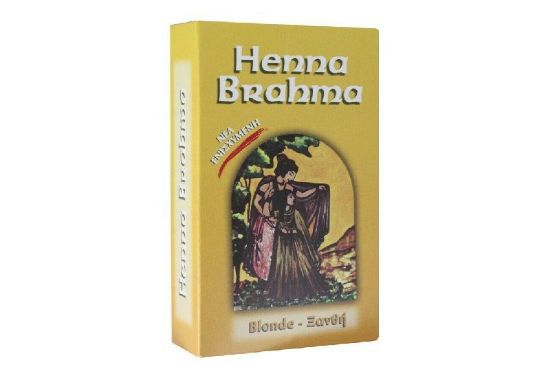 Εικόνα της HENNA BRAHMA ΣΚΟΝΗ ΞΑΝΘΗ 75GR