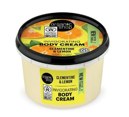 Εικόνα της N.S. ORGANIC SHOP BODY CREAM CLEMENTINE+LEMON 250ML 40896E   Organic Shop by Natura Siberica Invigorating Body Cream Clementine & Lemon Αναζωογονητική Κρέμα Σώματος, 250ml