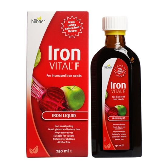 Εικόνα της HUBNER IRON VITAL-F LIQUID 250ML  Συμπλήρωμα διατροφής με σίδηρο και βιταμίνη c για την ενίσχυση του οργανισμού.