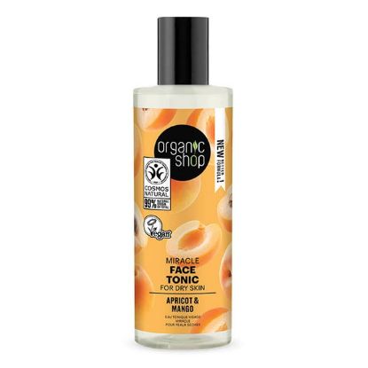 Εικόνα της NS ORGANIC SHOP FACE TONIC FOR DRY SKIN APRICOT & MANGO 150ML 40780E   Organic Shop by Natura Siberica Miracle Face Tonic Apricot & Mango Τονωτικό Προσώπου για Ξηρή Επιδερμίδα Βερίκοκο & Μάνγκο, 150ml