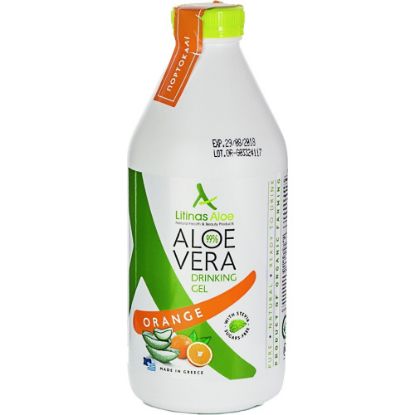 Εικόνα της LITINAS ALOE VERA ΠΟΣΙΜΟ ΒΙΟΛΟΓΙΚΟ GEL  1000ML  ΠΟΡΤΟΚΑΛΙ