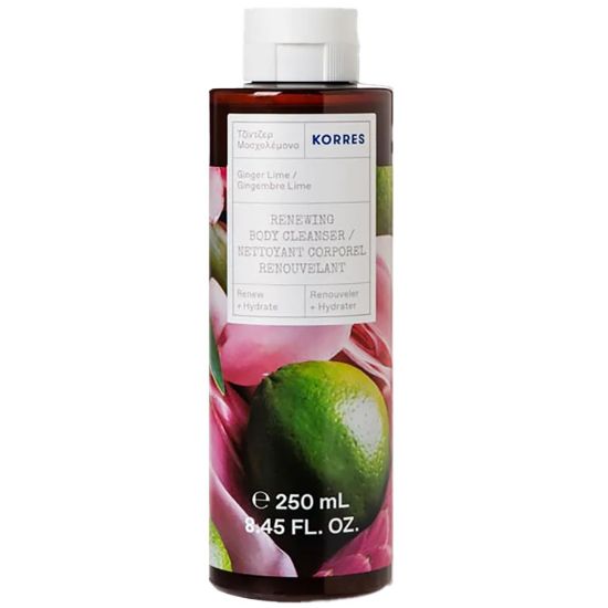 Εικόνα της KORRES RENEWING BODY CLEANSER GINGER LIME ΑΦΡΟΛΟΥΤΡΟ ΤΖΙΝΤΖΕΡ ΜΟΣΧΟΛΕΜΟΝΟ 250ML