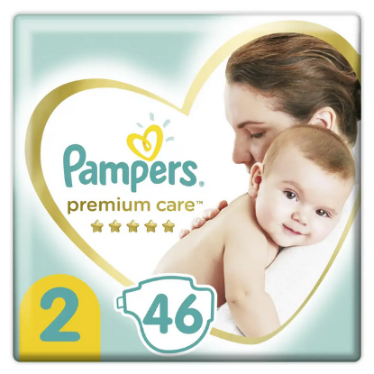 Εικόνα της PAMPERS PREMIUM CARE N2 46TEM(4-8KG)