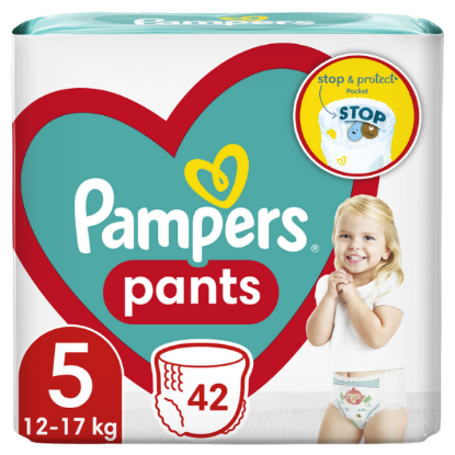 Εικόνα της PAMPERS PANTS MAXI PACK N5 (12-17KG) 42ΤΕΜ.