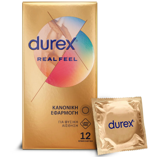 Εικόνα της DUREX REAL FEEL, ΠΡΟΦΥΛΑΚΤΙΚΑ ΠΟΛΥ ΛΕΠΤΑ ΧΩΡΙΣ ΛΑΤΕΞ ΜΕ ΚΑΝΟΝΙΚΗ ΕΦΑΡΜΟΓΗ, 12ΤΜΧ