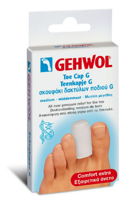 Εικόνα της GEHWOL TOE CAP G MEDIUM 2UNITS  Gehwol Toe Cap G Medium Σκουφάκι Δακτύλων Ποδιού, 2τεμ