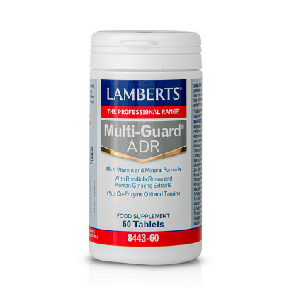 Εικόνα της LAMBERTS MULTI GUARD ADR ΠΟΛΥΦΟΡΜΟΥΛΑ ΕΝΕΡΓΕΙΑΣ & ΤΟΝΩΣΗΣ ΜΕ PHODIOLA, KOREAN GINSENG, Q10 & ΤΑΥΡΙΝΗ, 60TABS.