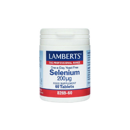 Εικόνα της LAMBERTS SELENIUM 200MG ΑΠΟΤΕΛΕΙ ΖΩΤΙΚΟ ΣΥΣΤΑΤΙΚΟ ΤΩΝ ΜΗΧΑΝΙΣΜΩΝ ΑΜΥΝΑΣ ΤΟΥ ΟΡΓΑΝΙΣΜΟΥ ΕΝΑΝΤΙ ΣΤΟ ΟΞΕΙΔΩΤΙΚΟ ΣΤΡΕΣ, 60TABS.