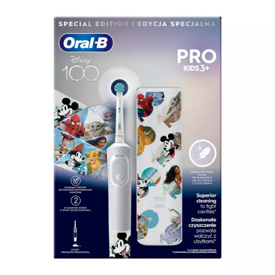 Εικόνα της ORAL-B PRO KIDS 3+ SPECIAL EDITION DISNEY 100 ΗΛΕΚΤΡΙΚΗ ΟΔΟΝΤΟΒΟΥΡΤΣΑ ΜΕ ΘΗΚΗ ΤΑΞΙΔΙΟΥ 1TEM.