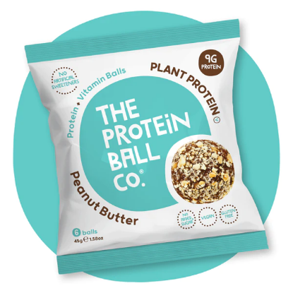 Εικόνα της THE PROTEIN BALL CO PROTEIN BALL PEANUT BUTTER VEGAN 45GR   The Protein Ball Co. Plant Protein Peanut Butter Μπαλίτσες Πρωτεΐνης με Φυστικοβούτυρο Ιδανικές για Σνακ, 6 Vegan Βalls (45gr)