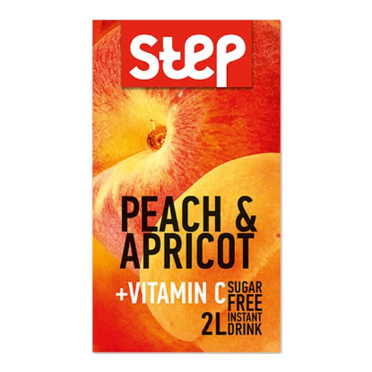 Εικόνα της STEP PEACH & APRICOT 9GR - Βιταμινούχο Στιγμιαίο Ρόφημα σε Σκόνη, 9gr