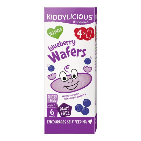 Εικόνα της KIDDYLICIOUS WAFERS 6m+ BLUEBERRY ΡΥΖΟΓΚΟΦΡΕΤΕΣ ΜΥΡΤΙΛΟ 4TEM x 4GR