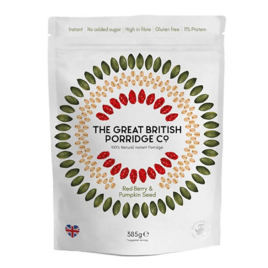 Εικόνα της THE GREAT BRITISH PORRIDGE RED BERRY & PUMPKIN SEED ΝΙΦΑΔΕΣ ΒΡΩΜΗΣ ΜΕ ΓΕΥΣΗ GOJI BERRIES & ΣΠΟΡΟΥΣ ΚΟΛΟΚΥΘΑΣ 385GR