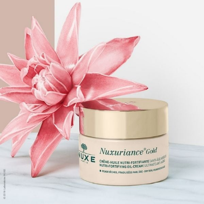 Εικόνα της NUXE NUXURIANCE GOLD LA CREME-HUILE NUTRI-FORTIFIANTE DRY SKIN 50ML - Αντιγηραντική Κρέμα Ημέρας για Θρέψη & Ενυδάτωση, 50mlNuxe