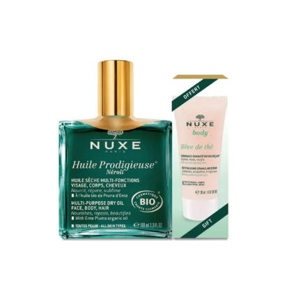 Εικόνα της NUXE HUILE PRODIGIEUSE NEROLI 100ML+ MINI GOMM. 30ML ΞΗΡΟ ΛΑΔΙ 100ML & ΔΩΡΟ ΑΝΑΖΩΟΓΟΝΗΤΙΚΟ SCRUB 30ML