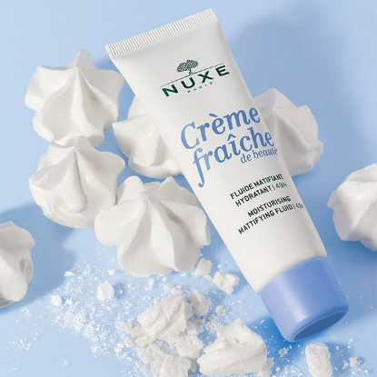 Εικόνα της NUXE CREME FRAICHE FLUIDE MATIFIANT 50ML   Nuxe Creme Fraiche de Beaute Moisturising Mattifying Fluid 48ωρη Ενυδατική Κρέμα Προσώπου Ελαφριάς Υφής με Ματ Αποτελέσματα, 50ml