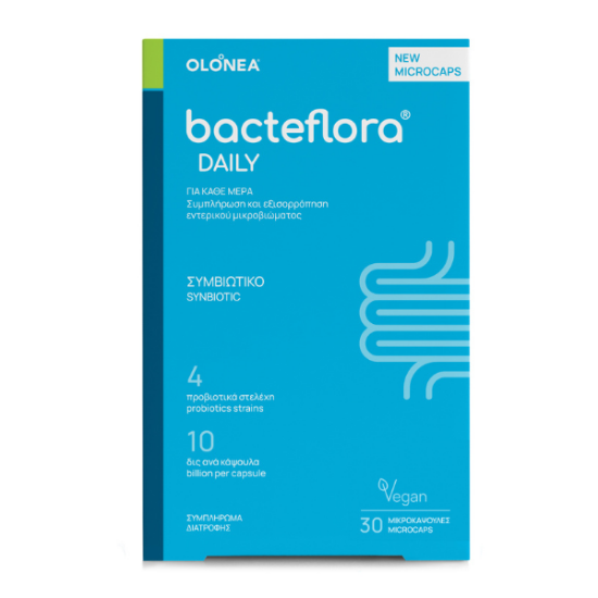 Εικόνα της BACTEFLORA DAILY 30CAPS - Προβιοτικό & Πρεβιοτικό Συμπλήρωμα Διατροφής, 30 caps