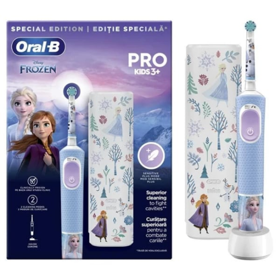 Εικόνα της ORAL-B PRO KIDS 3+ FROZEN - Ηλεκτρική Οδοντόβουρτσα Frozen Με Θήκη Ταξιδίου 3+ Ετών, 1τεμ