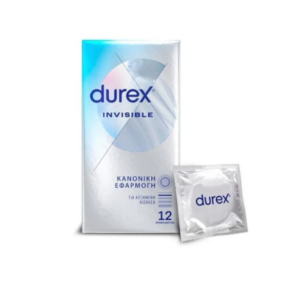 Εικόνα της DUREX INVISIBLE, ΕΞΑΙΡΕΤΙΚΑ ΛΕΠΤΑ ΠΡΟΦΥΛΑΚΤΙΚΑ, 12ΤΜΧ