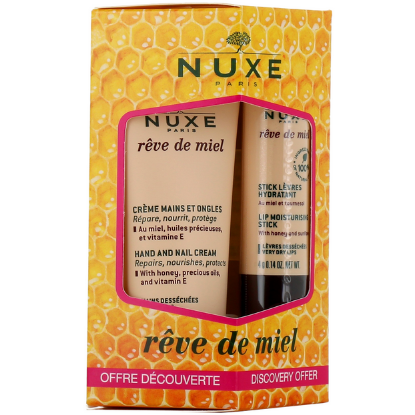 Εικόνα της NUXE REVE DE MIEL PROMO HAND CREAM & NAIL 30ML+LIP MOISTURISING 4G