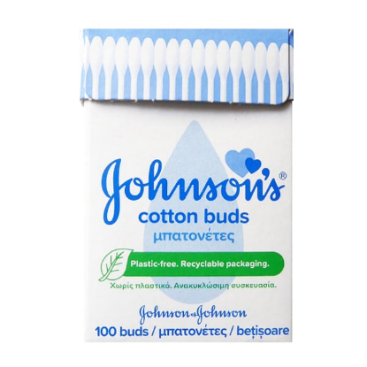 Εικόνα της JOHNSONS COTTON BUDS- Μπατονέτες σε Ανακυκλώσιμη Συσκευασία, 100TEM