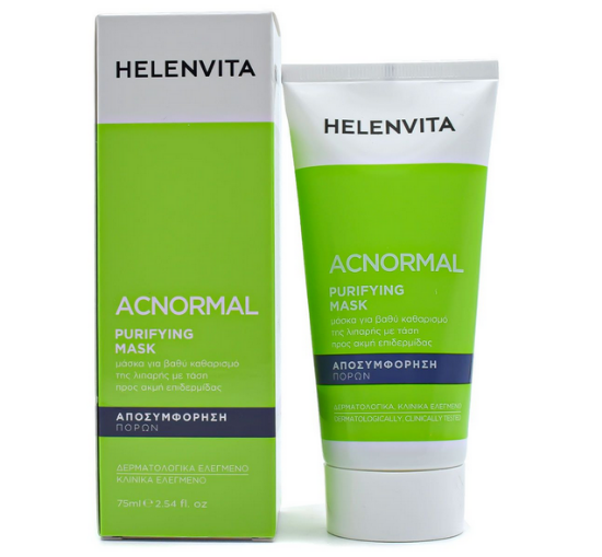 Εικόνα της HELENVITA ACNORMAL PURIFYING FACIAL MASK 75ML - Μάσκα για Βαθύ Καθαρισμό, 75ml