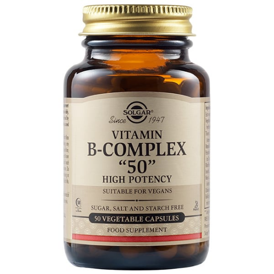 Εικόνα της SOLGAR B-50 COMPLEX VEGICAPS 50CAPSULES