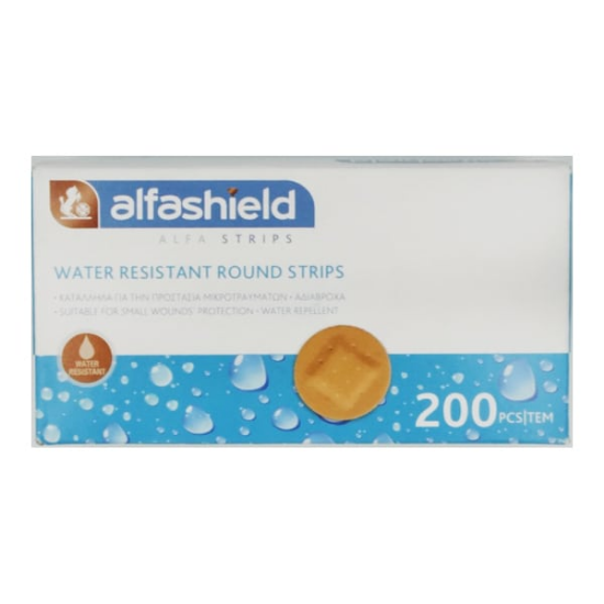 Εικόνα της ALPHASHIELD WATER RESISTANT ROUND STRIPS ΑΔΙΑΒΡΟΧΑ ΣΤΡΟΓΓΥΛΑ ΕΠΙΘΕΜΑΤΑ (22.5ΜΜ) 200ΤΕΜ.