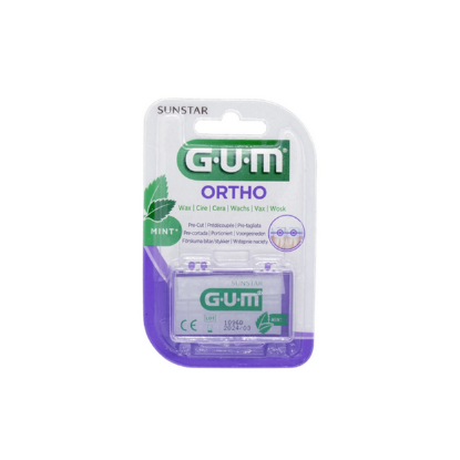 Εικόνα της GUM ORTHO WAX 724 GUM 724 Ortho Wax Mint Ορθοδοντικό Κερί Με Μέντα 1τμχ