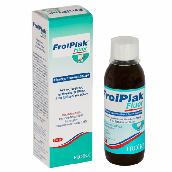 Εικόνα της FROIKA FROIPLAK FLUOR MOUTHWASH 250ML