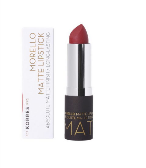 Εικόνα της KORRES MORELLO MATTE LIPSTICK N59 BURGUNDY RED 3.5G