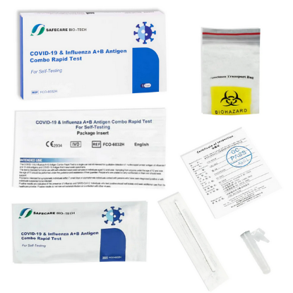 Εικόνα της SAFECARE BIO-TECH COVID-19 & INFLUENZA A+B ANTIGEN RAPID TEST 1TEM.