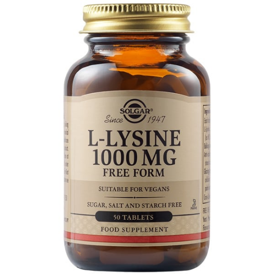 Εικόνα της SOLGAR L-LYSINE 1000MG 50TABS