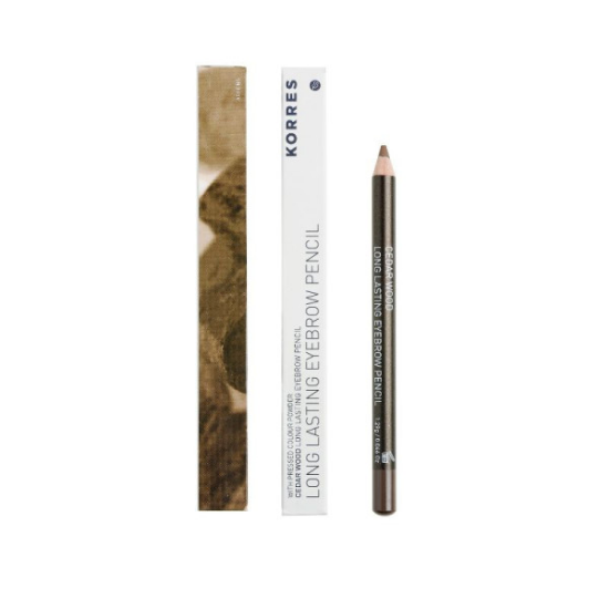 Εικόνα της KORRES CEDAR WOOD LONG LASTING EYEBROW PENCIL N.01 DARK SHADE 1,29G