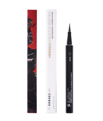 Εικόνα της KORRES MINERALS LIQUID EYELINER PEN N.01 BLACK 1ML