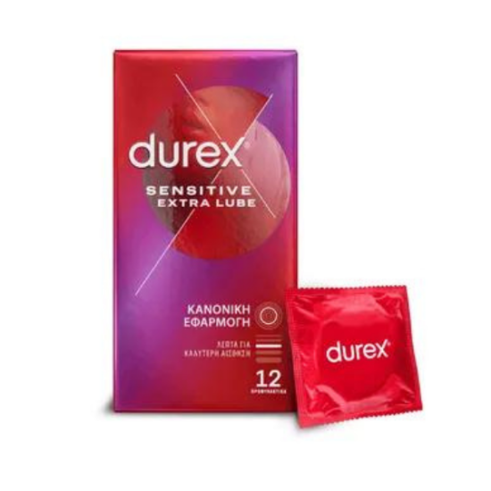 Εικόνα της DUREX SENSITIVE EXTRA LUBE 12TEM