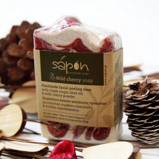 Εικόνα της SAPON WILD CHERRY SOAP 100GR