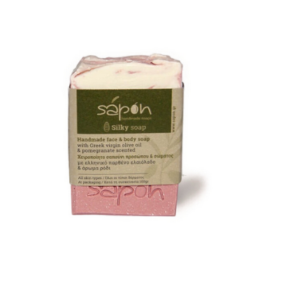 Εικόνα της SAPON POMEGRANATE SILKY SOAP 100GR